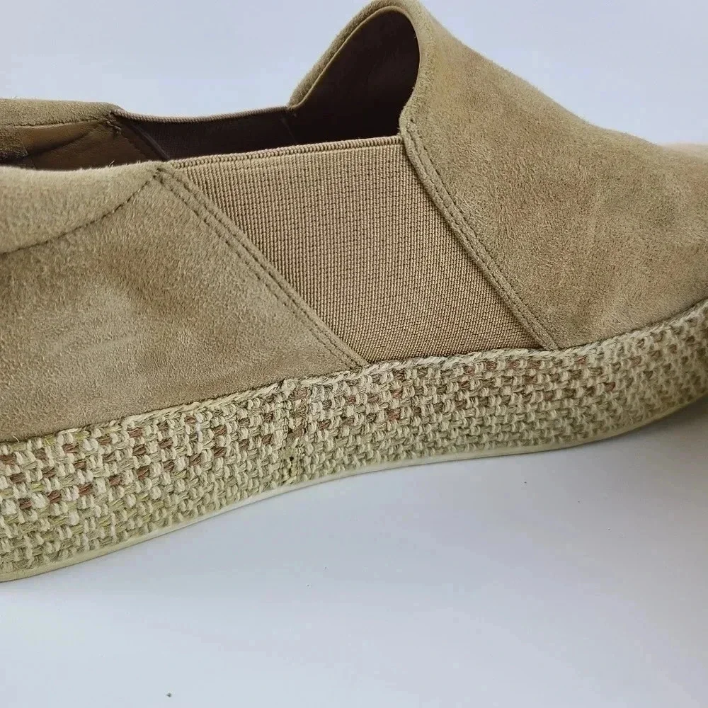 Vince Tan suede Saxon espadrilles Size 8 Comfort Casual Girls Day Adveture